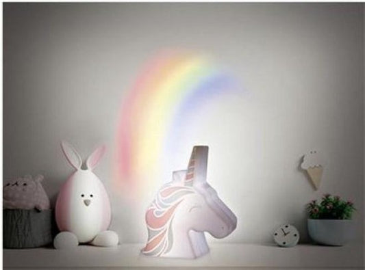 Eenhoorn Waaklampje Met Regenboog Muurprojectie - Home Deco Kids - Unicorn /